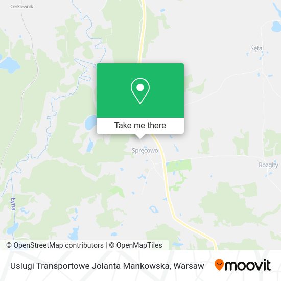 Uslugi Transportowe Jolanta Mankowska map