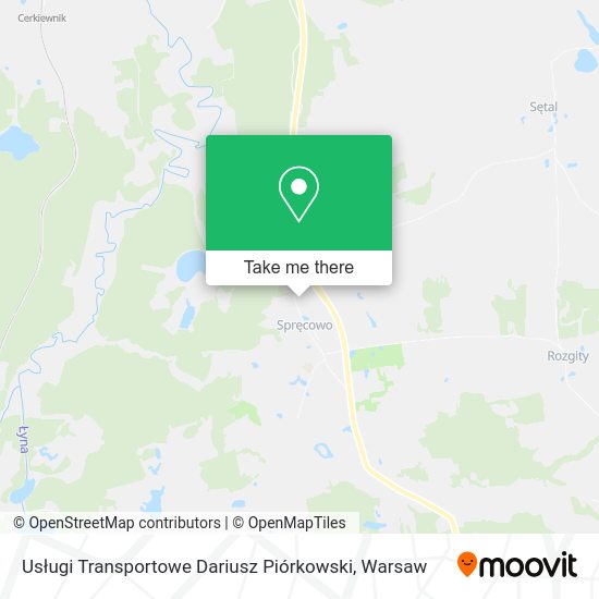 Usługi Transportowe Dariusz Piórkowski map