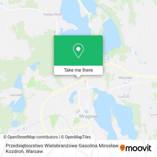 Przedsiębiorstwo Wielobranżowe Gasolina Mirosław Kozdroń map