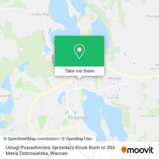 Uslugi Posrednictwa Sprzedazy Kiosk Ruch nr 384 Maria Dobrosielska map