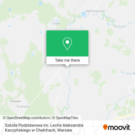 Карта Szkoła Podstawowa im. Lecha Aleksandra Kaczyńskiego w Chełchach