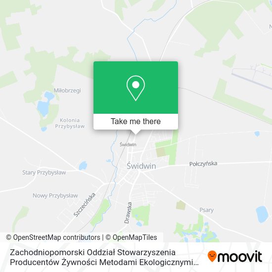 Zachodniopomorski Oddział Stowarzyszenia Producentów Żywności Metodami Ekologicznymi Ekoland map