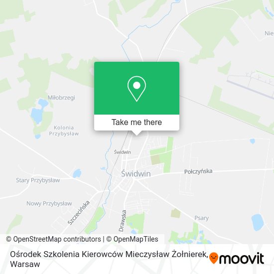 Ośrodek Szkolenia Kierowców Mieczysław Żołnierek map