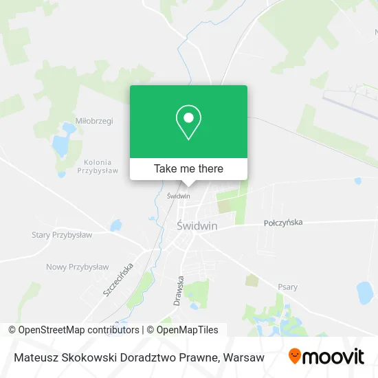Карта Mateusz Skokowski Doradztwo Prawne