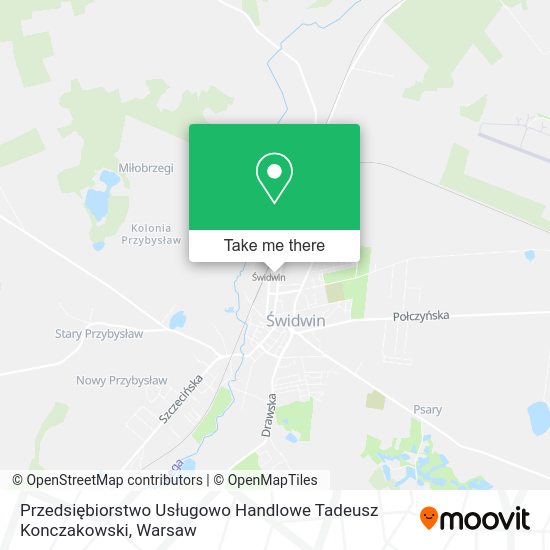 Przedsiębiorstwo Usługowo Handlowe Tadeusz Konczakowski map