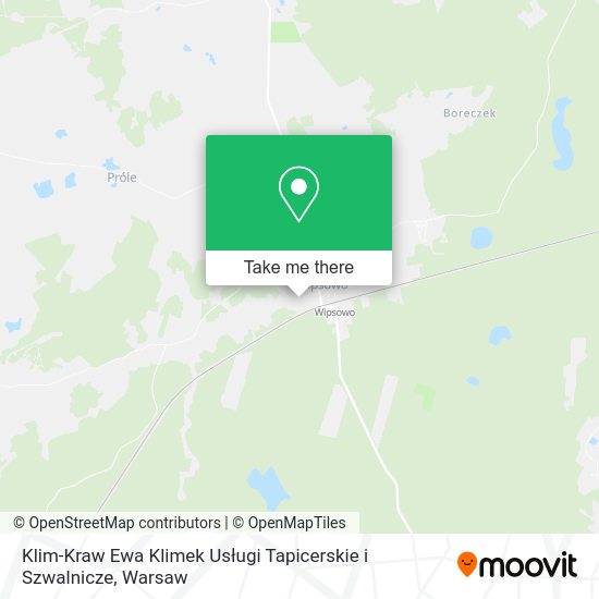 Klim-Kraw Ewa Klimek Usługi Tapicerskie i Szwalnicze map