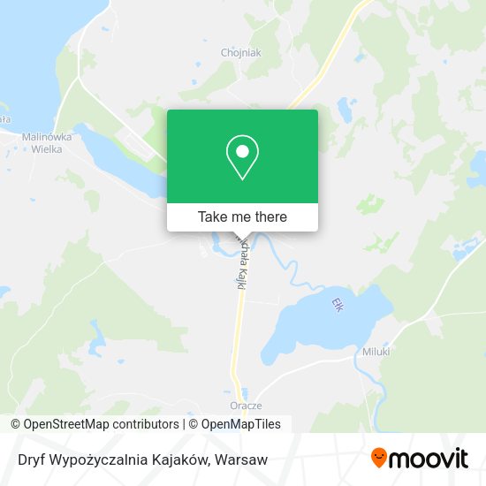 Карта Dryf Wypożyczalnia Kajaków