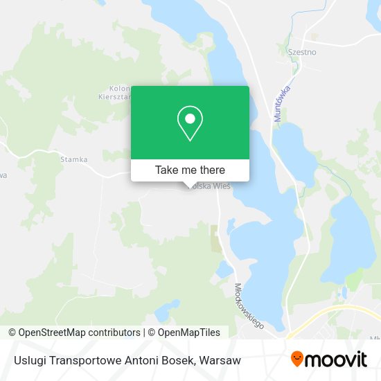 Uslugi Transportowe Antoni Bosek map