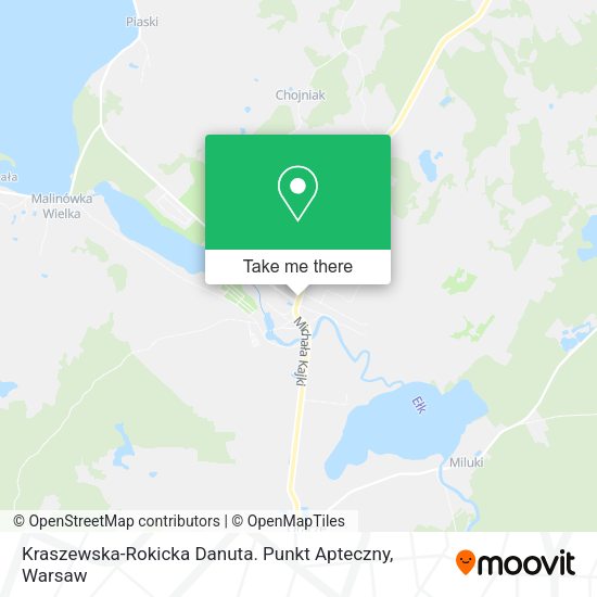 Kraszewska-Rokicka Danuta. Punkt Apteczny map