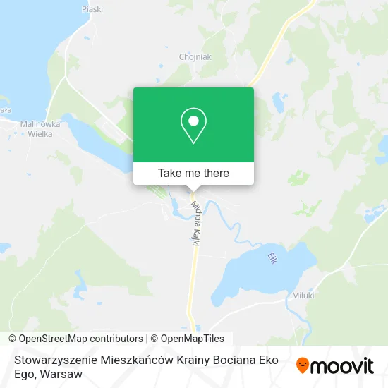 Карта Stowarzyszenie Mieszkańców Krainy Bociana Eko Ego