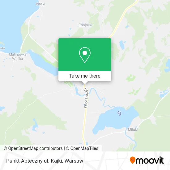 Карта Punkt Apteczny ul. Kajki