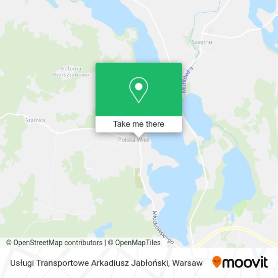 Usługi Transportowe Arkadiusz Jabłoński map