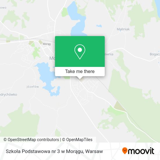 Szkoła Podstawowa nr 3 w Morągu map