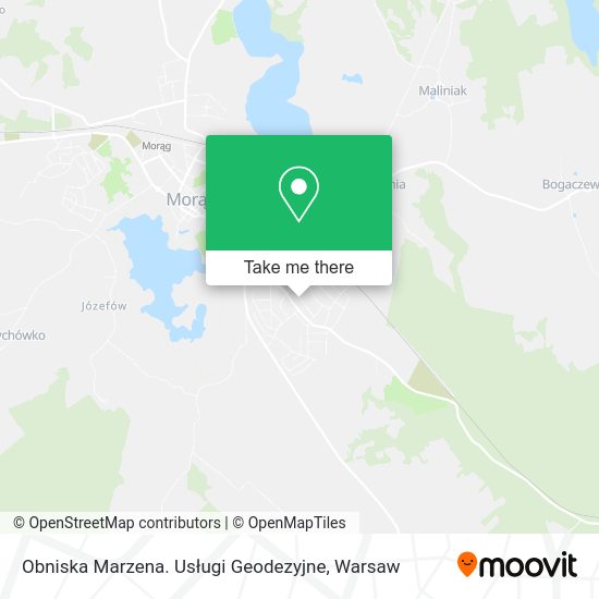 Obniska Marzena. Usługi Geodezyjne map