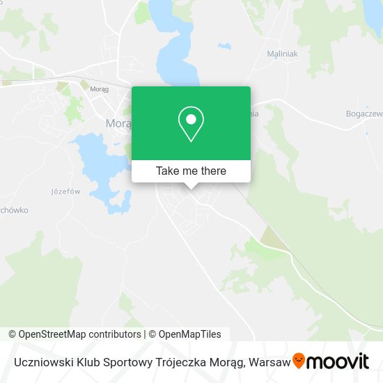 Uczniowski Klub Sportowy Trójeczka Morąg map