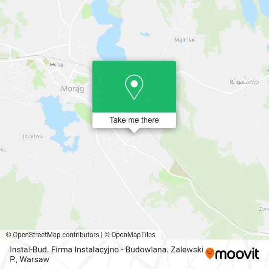 Карта Instal-Bud. Firma Instalacyjno - Budowlana. Zalewski P.