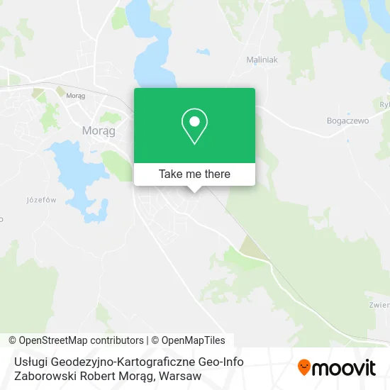 Карта Usługi Geodezyjno-Kartograficzne Geo-Info Zaborowski Robert Morąg