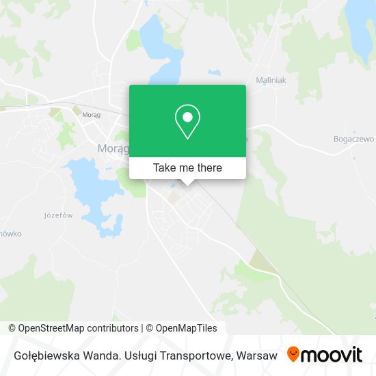 Gołębiewska Wanda. Usługi Transportowe map