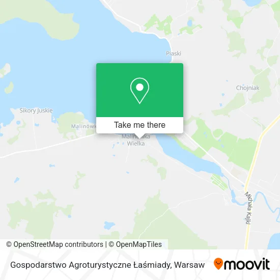 Карта Gospodarstwo Agroturystyczne Łaśmiady
