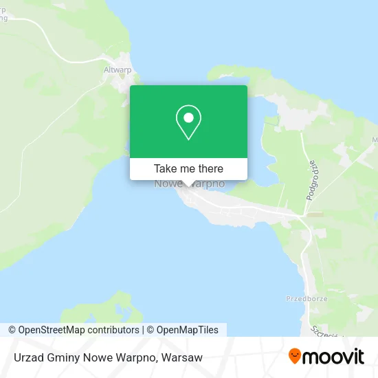 Карта Urzad Gminy Nowe Warpno