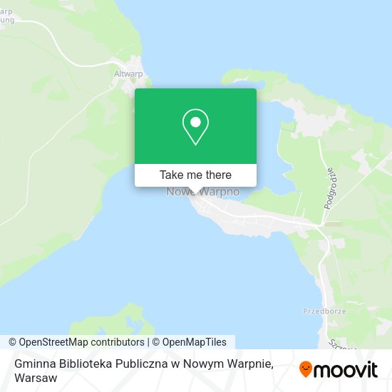 Gminna Biblioteka Publiczna w Nowym Warpnie map