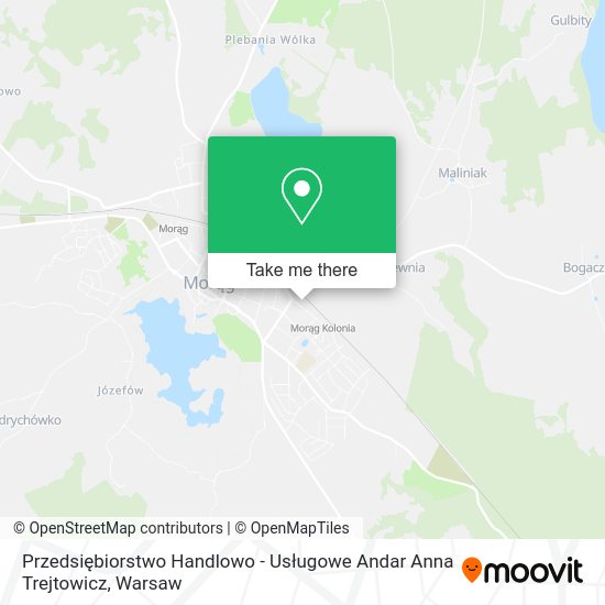 Przedsiębiorstwo Handlowo - Usługowe Andar Anna Trejtowicz map