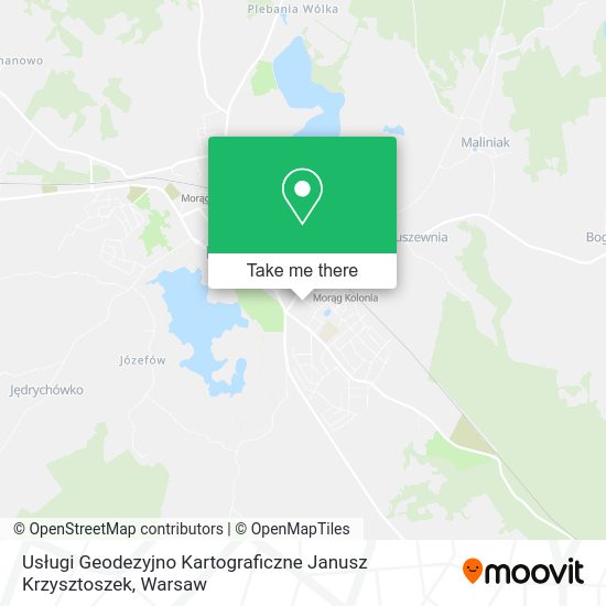 Usługi Geodezyjno Kartograficzne Janusz Krzysztoszek map