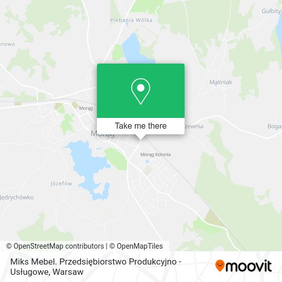 Miks Mebel. Przedsiębiorstwo Produkcyjno - Usługowe map