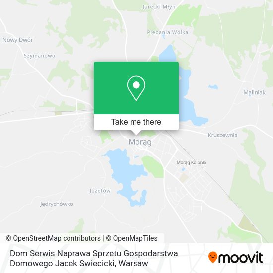 Dom Serwis Naprawa Sprzetu Gospodarstwa Domowego Jacek Swiecicki map