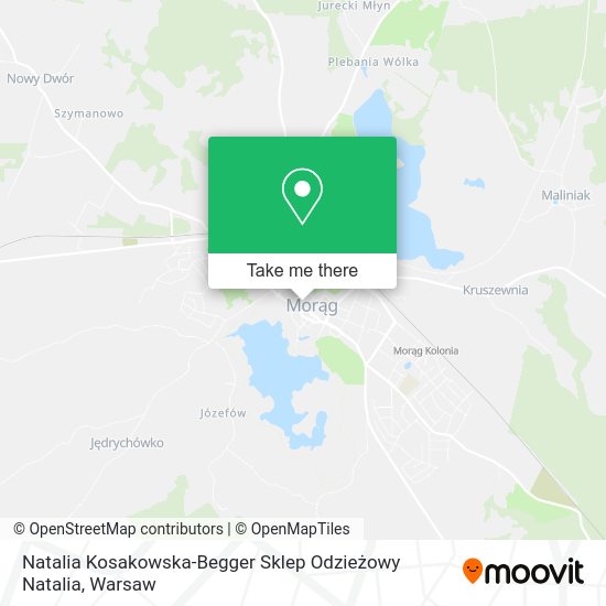 Natalia Kosakowska-Begger Sklep Odzieżowy Natalia map