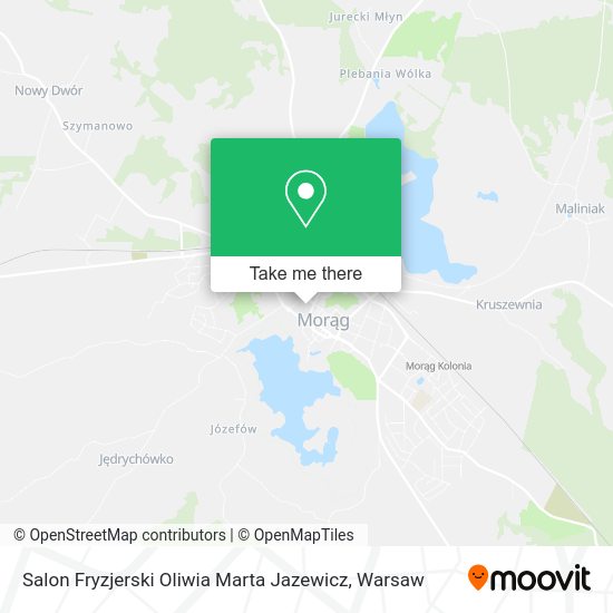 Salon Fryzjerski Oliwia Marta Jazewicz map