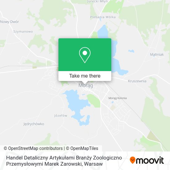 Handel Detaliczny Artykułami Branży Zoologiczno Przemysłowymi Marek Zarowski map