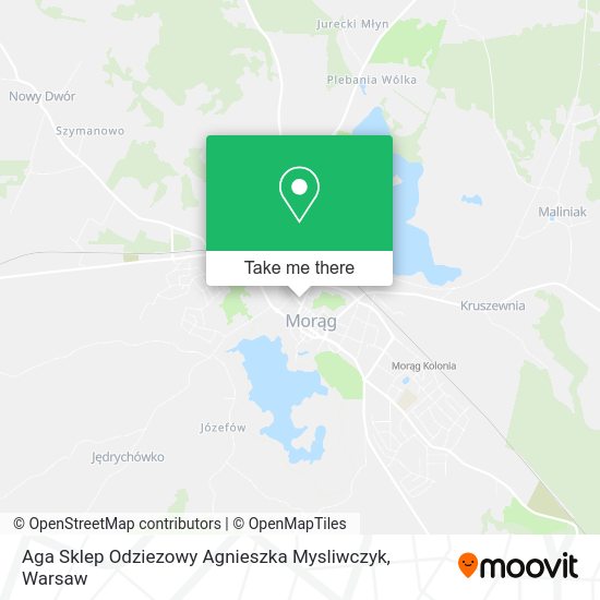 Aga Sklep Odziezowy Agnieszka Mysliwczyk map