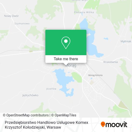 Przedsiębiorstwo Handlowo Usługowe Komex Krzysztof Kołodziejski map