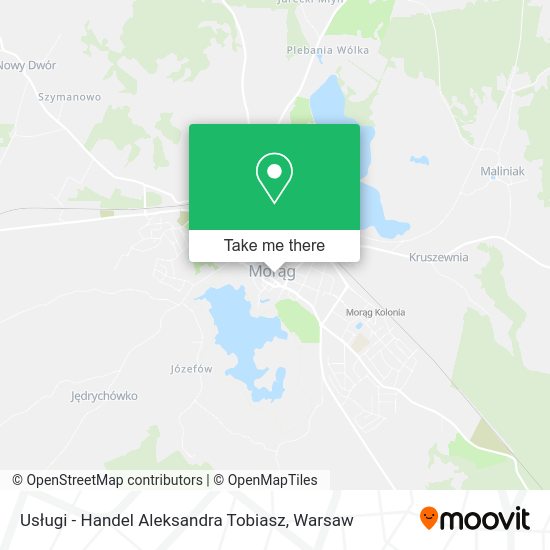 Usługi - Handel Aleksandra Tobiasz map