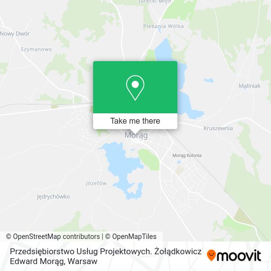 Przedsiębiorstwo Usług Projektowych. Żołądkowicz Edward Morąg map