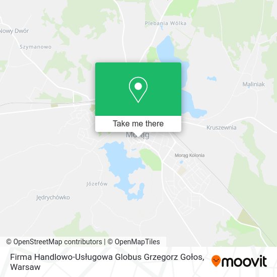 Firma Handlowo-Usługowa Globus Grzegorz Gołos map