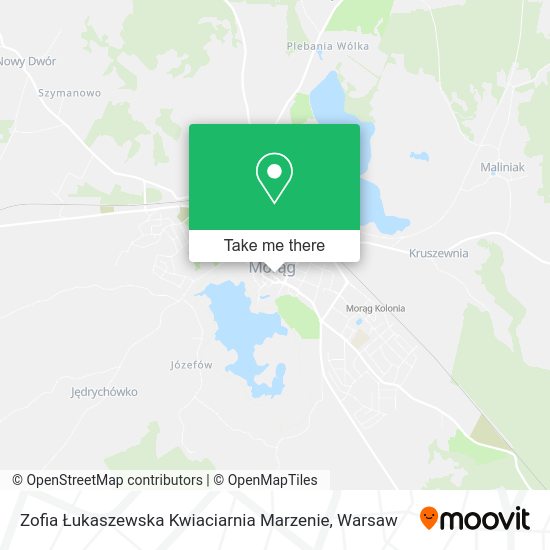 Карта Zofia Łukaszewska Kwiaciarnia Marzenie