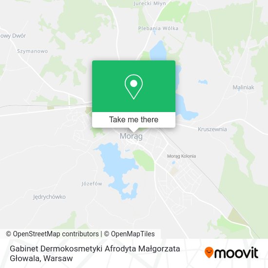 Gabinet Dermokosmetyki Afrodyta Małgorzata Głowala map