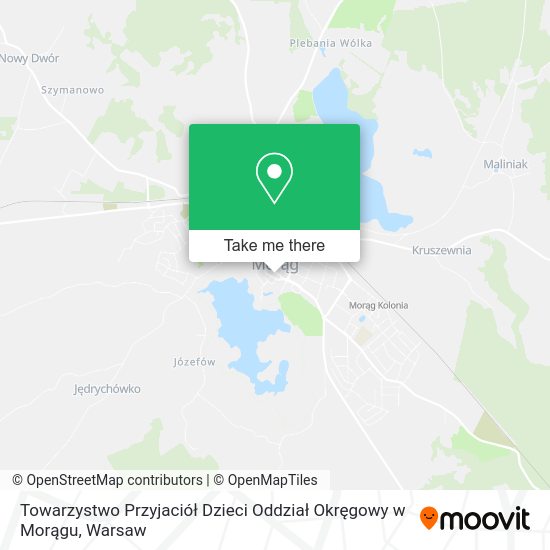 Towarzystwo Przyjaciół Dzieci Oddział Okręgowy w Morągu map