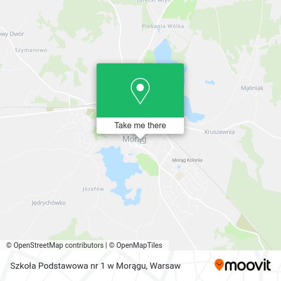 Szkoła Podstawowa nr 1 w Morągu map