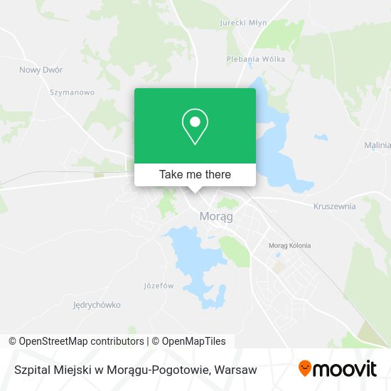 Szpital Miejski w Morągu-Pogotowie map