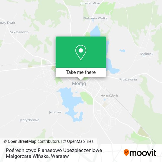 Pośrednictwo Fianasowo Ubezpieczeniowe Małgorzata Wińska map