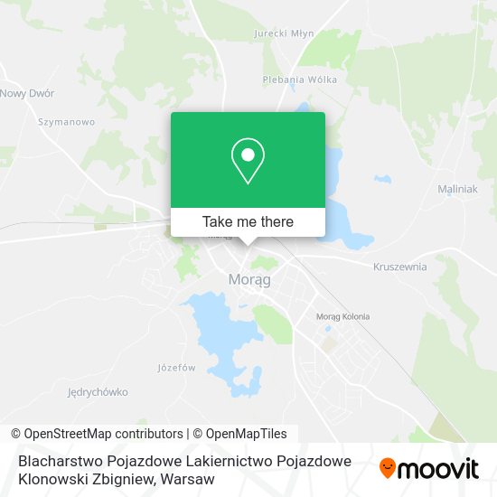 Blacharstwo Pojazdowe Lakiernictwo Pojazdowe Klonowski Zbigniew map