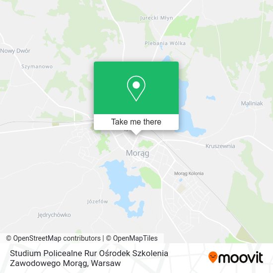 Studium Policealne Rur Ośrodek Szkolenia Zawodowego Morąg map