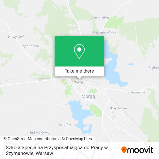 Szkoła Specjalna Przysposabiająca do Pracy w Szymanowie map