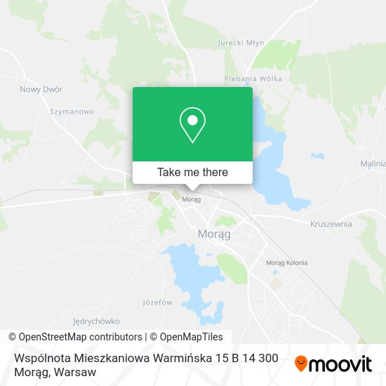 Карта Wspólnota Mieszkaniowa Warmińska 15 B 14 300 Morąg