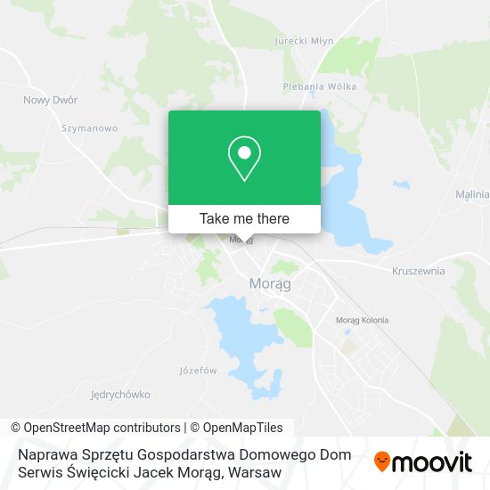 Naprawa Sprzętu Gospodarstwa Domowego Dom Serwis Święcicki Jacek Morąg map