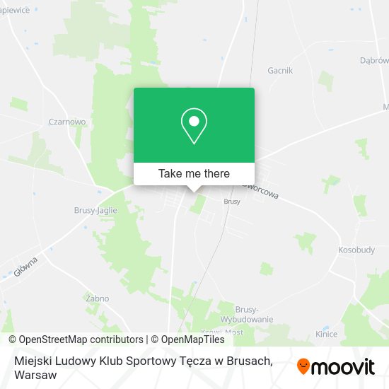 Miejski Ludowy Klub Sportowy Tęcza w Brusach map