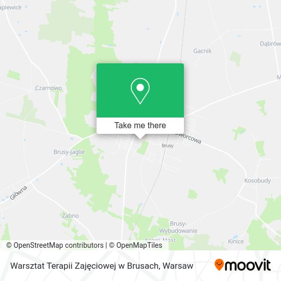 Warsztat Terapii Zajęciowej w Brusach map